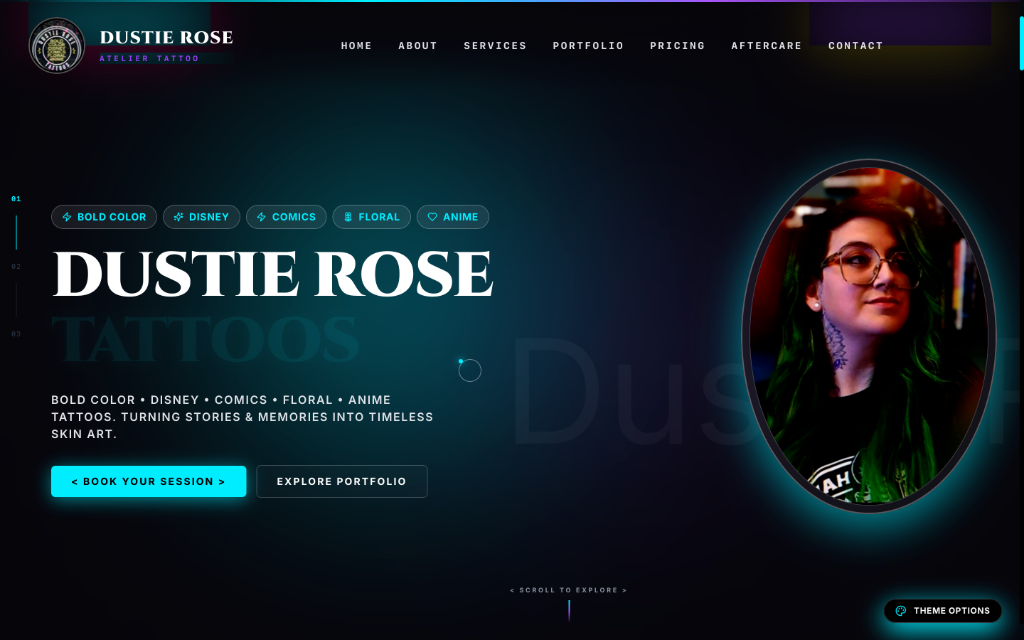 Dustie Rose Atelier Studio Hero