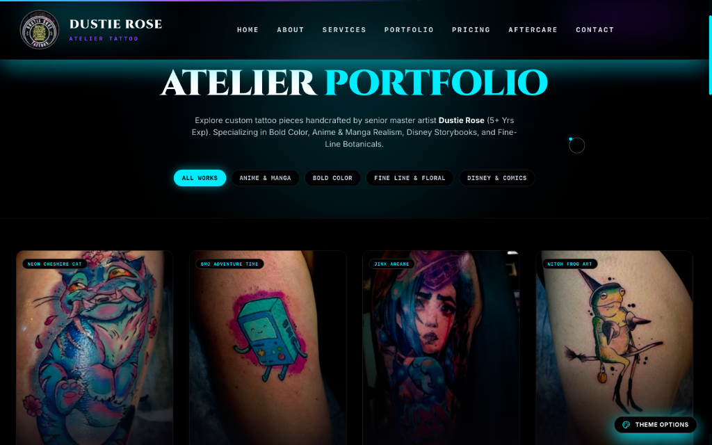 Dustie Rose Tattoo Artist Philosophy & Bio