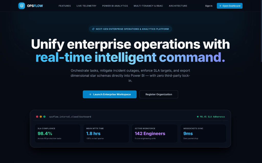 OpsFlow Operations Platform